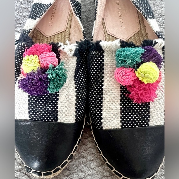 NWOT Loeffler Randall Mara Pom Espadrille - Picture 2 of 7